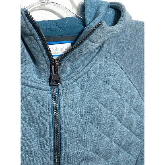 Columbia Soft Shell Jacket Womens XS Full Zip Quilted Hooded Gorpcore Outdoors - Picture 5 of 9